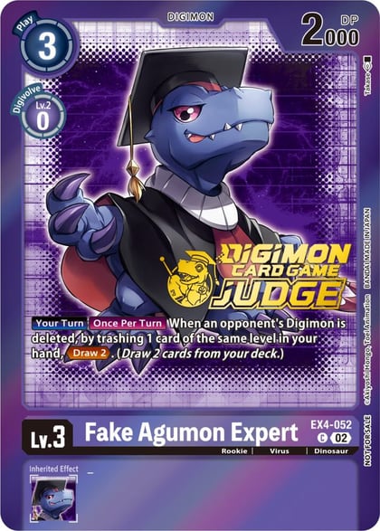 Fake Agumon Expert - EX4-052 (Judge Pack 4), Alternative Being Booster EX4-052 C