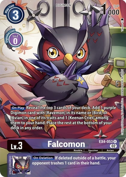 Falcomon (Alternate Art), Alternative Being Booster EX4-053 R
