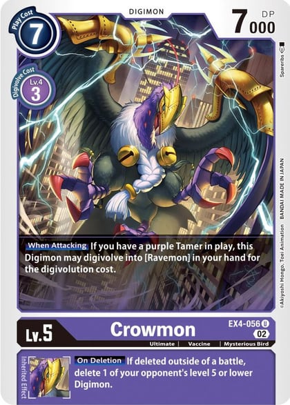 Crowmon, Alternative Being Booster EX4-056 U