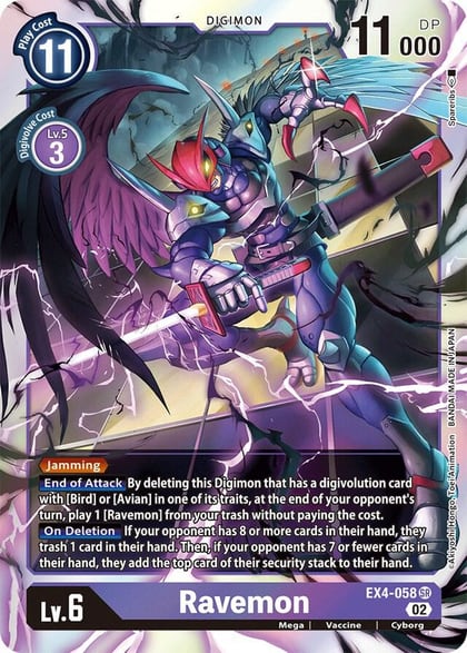 Ravemon, Alternative Being Booster EX4-058 SR