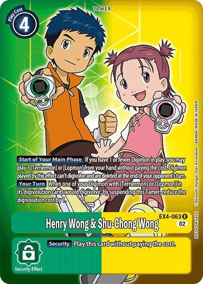 Henry Wong & Shu-Chong Wong (Alternate Art), Alternative Being Booster EX4-063 R