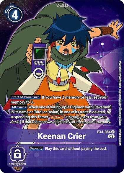 Keenan Crier (Alternate Art), Alternative Being Booster EX4-064 R