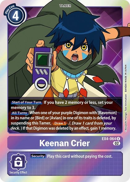 Keenan Crier, Alternative Being Booster EX4-064 R