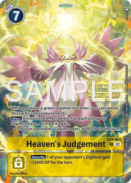 Heaven's Judgement (Championship 25-26 Tamers Pack Season 1), Alternative Being Booster EX4-068 C