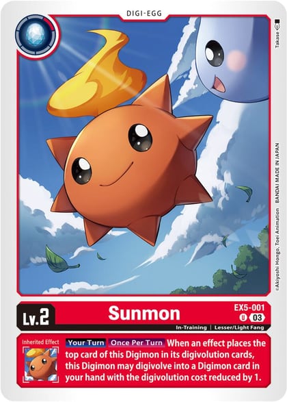 Sunmon, Animal Colosseum EX5-001 U