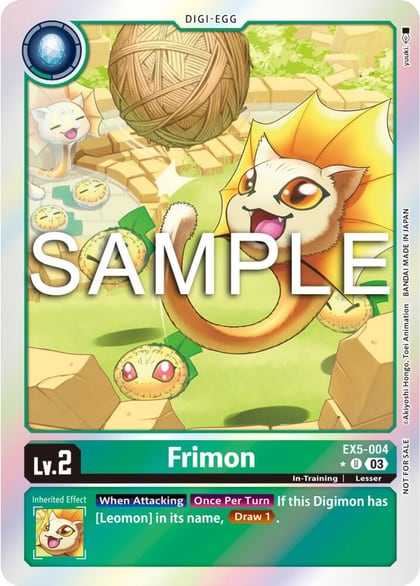 Frimon (Animal Colosseum Box Promotion Pack), Animal Colosseum EX5-004 U