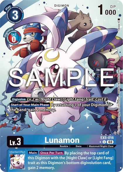 Lunamon (Alternate Art), Animal Colosseum EX5-016 U