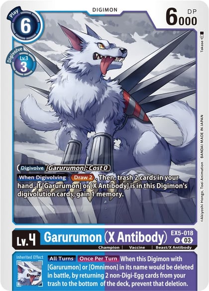 Garurumon (X Antibody), Animal Colosseum EX5-018 U