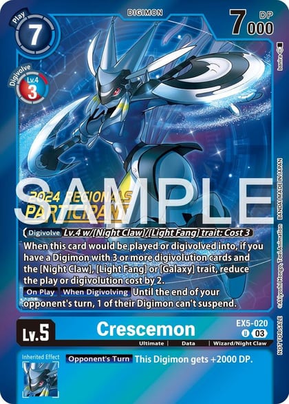 Crescemon (2024 Regionals Participant), Animal Colosseum EX5-020 U