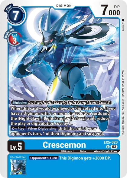 Crescemon, Animal Colosseum EX5-020 U