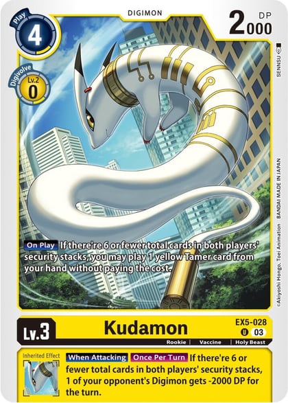 Kudamon, Animal Colosseum EX5-028 U