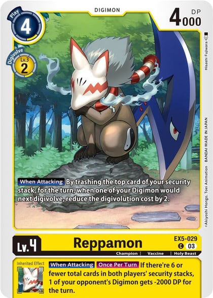 Reppamon, Animal Colosseum EX5-029 C
