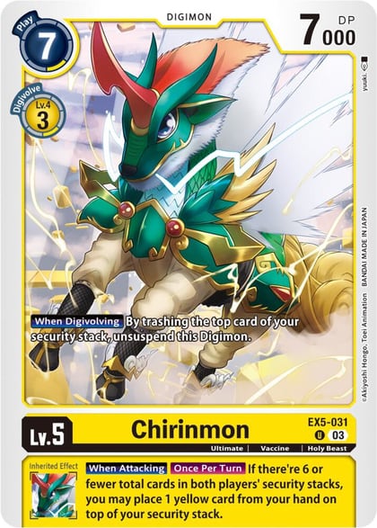 Chirinmon, Animal Colosseum EX5-031 U