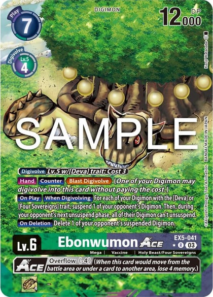 Ebonwumon ACE (Alternate Art), Animal Colosseum EX5-041 R
