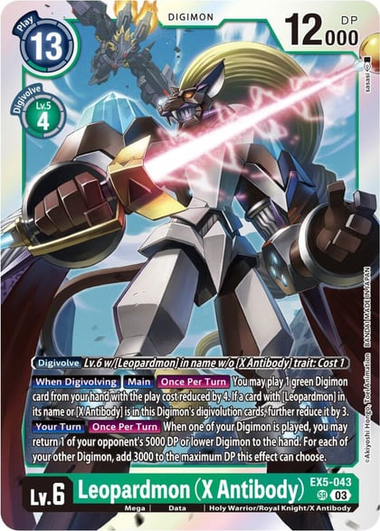 Leopardmon (X Antibody), Animal Colosseum EX5-043 SR