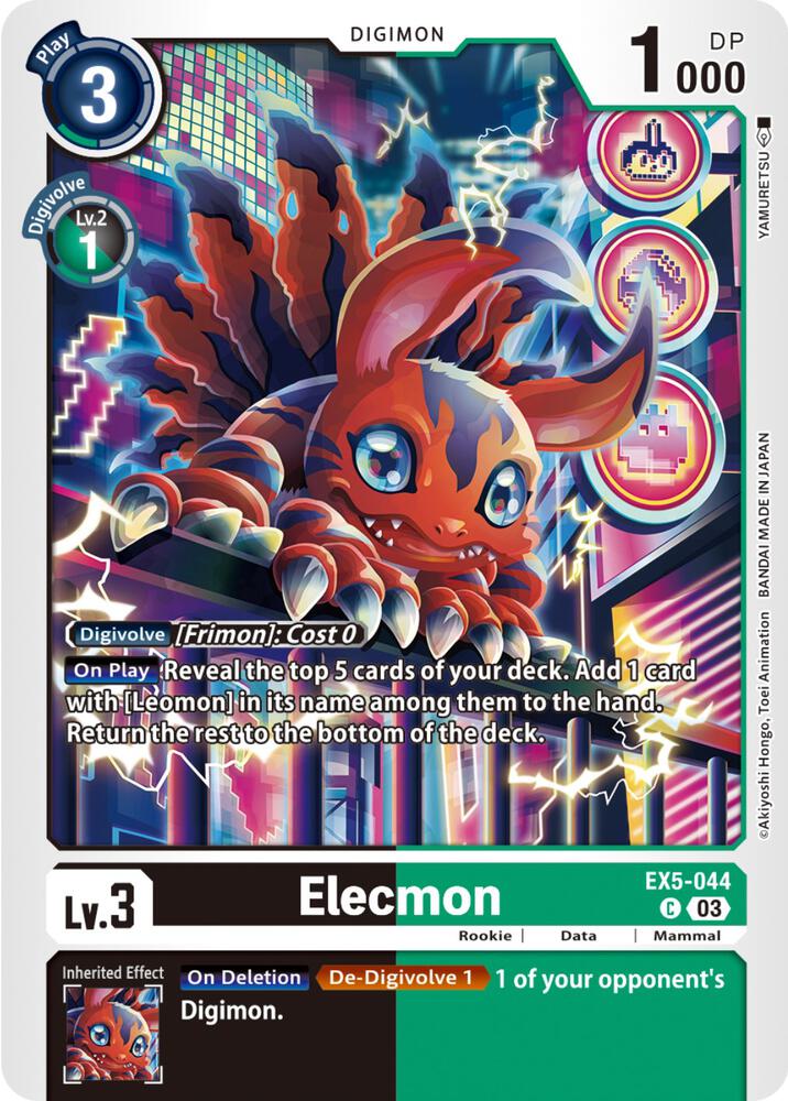 Elecmon, Animal Colosseum EX5-044 C