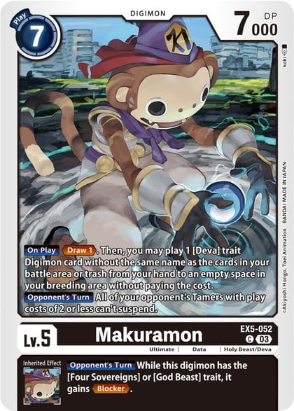 Makuramon, Animal Colosseum EX5-052 C