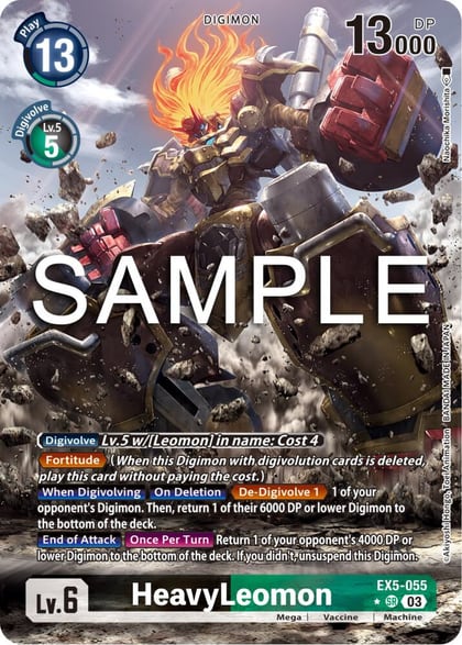 HeavyLeomon (Alternate Art), Animal Colosseum EX5-055 SR