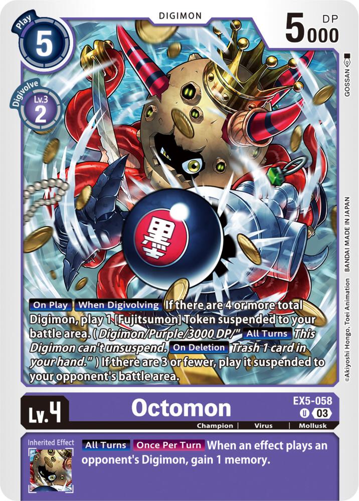 Octomon, Animal Colosseum EX5-058 U