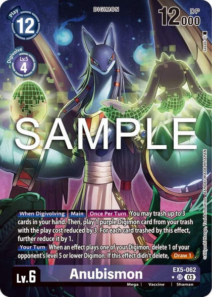 Anubismon (Alternate Art), Animal Colosseum EX5-062 SR