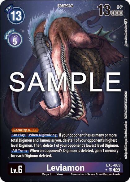 Leviamon (Alternate Art), Animal Colosseum EX5-063 SR
