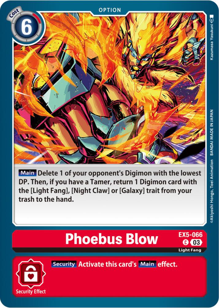 Phoebus Blow, Animal Colosseum EX5-066 C