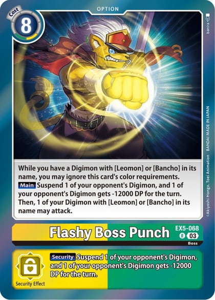 Flashy Boss Punch, Animal Colosseum EX5-068 R