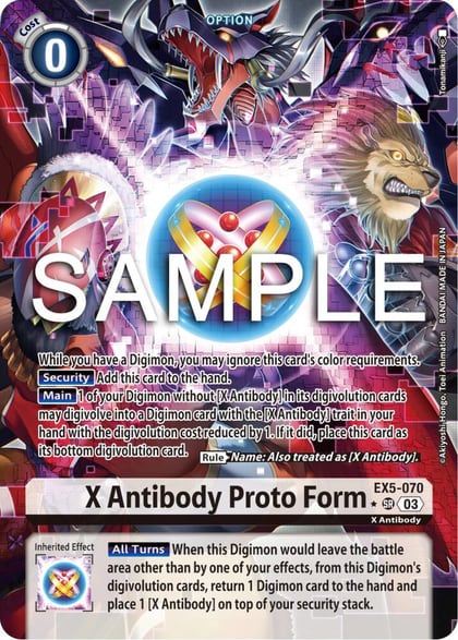 X Antibody Proto Form (Alternate Art), Animal Colosseum EX5-070 SR