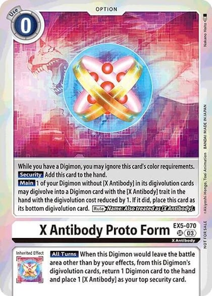 X Antibody Proto Form (Event Pack 7), Animal Colosseum EX5-070 SR