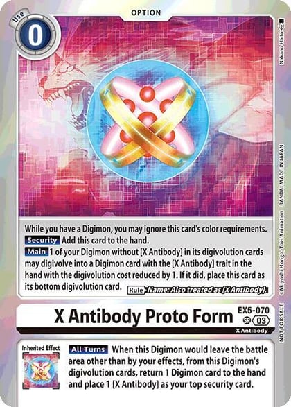 X Antibody Proto Form (Special Event Pack 2025), Animal Colosseum EX5-070 SR