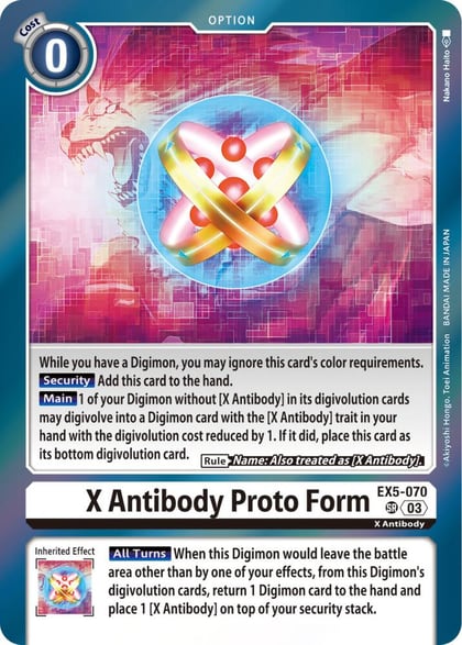 X Antibody Proto Form, Animal Colosseum EX5-070 SR