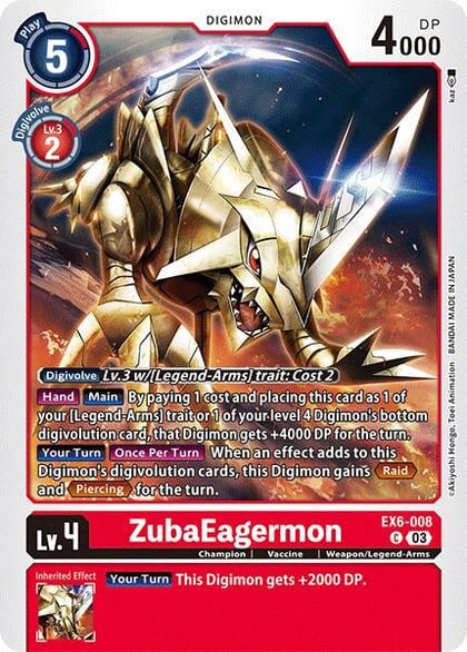 ZubaEagermon, Infernal Ascension EX6-008 C