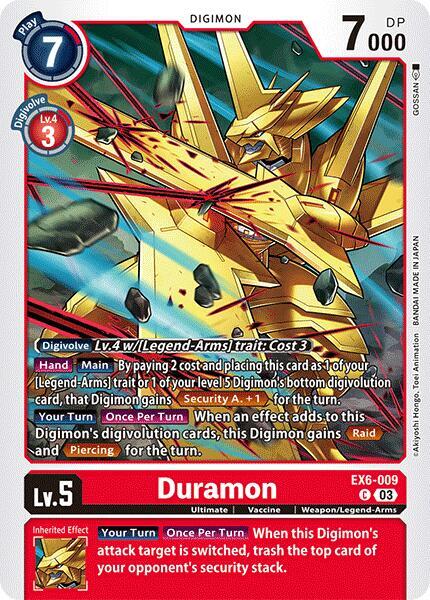 Duramon, Infernal Ascension EX6-009 C