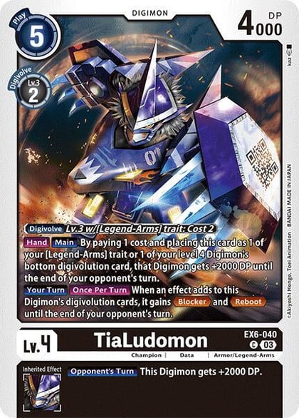 TiaLudomon, Infernal Ascension EX6-040 C