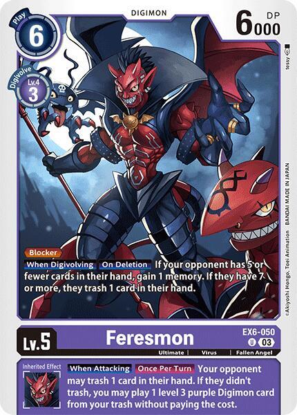 Feresmon, Infernal Ascension EX6-050 U