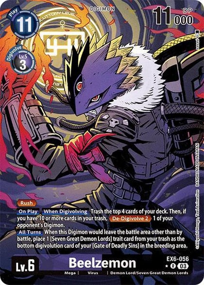 Beelzemon (Alternate Art), Infernal Ascension EX6-056 R