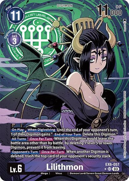 Lilithmon (Alternate Art), Infernal Ascension EX6-057 SR
