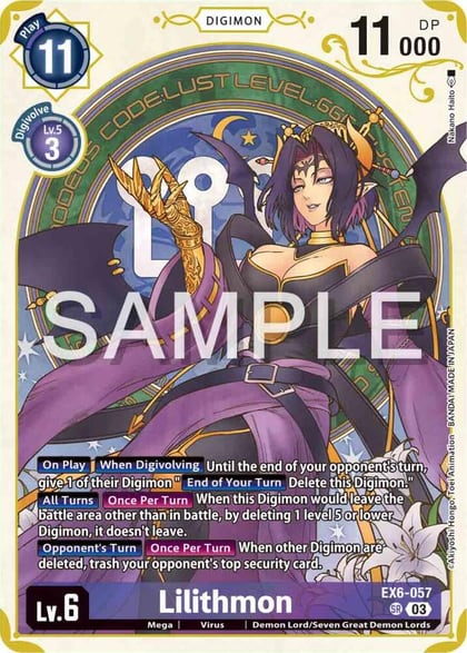 Lilithmon (Premium Heroines Set), Infernal Ascension EX6-057 SR