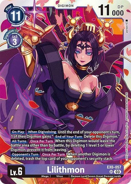 Lilithmon, Infernal Ascension EX6-057 SR