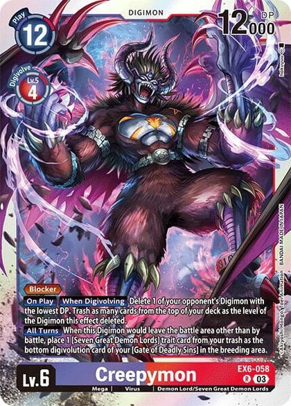 Creepymon, Infernal Ascension EX6-058 R
