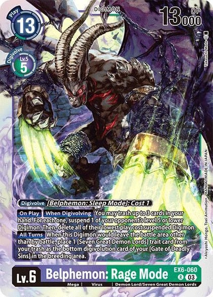 Belphemon: Rage Mode, Infernal Ascension EX6-060 R