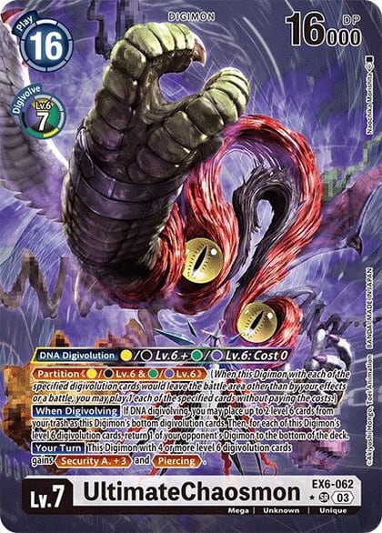 UltimateChaosmon (Alternate Art), Infernal Ascension EX6-062 SR