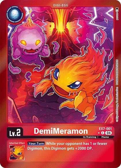 DemiMeramon (Foil), Digimon LIBERATOR EX7-001 C