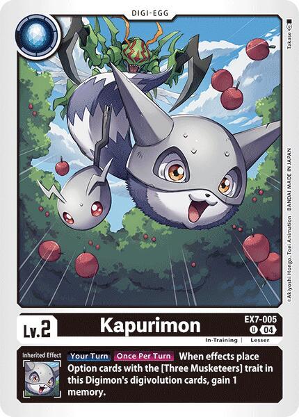 Kapurimon, Digimon LIBERATOR EX7-005 U