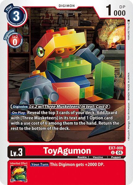 ToyAgumon - EX7-008, Digimon LIBERATOR EX7-008 U
