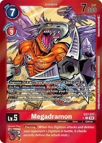 Megadramon (Foil), Digimon LIBERATOR EX7-011 C