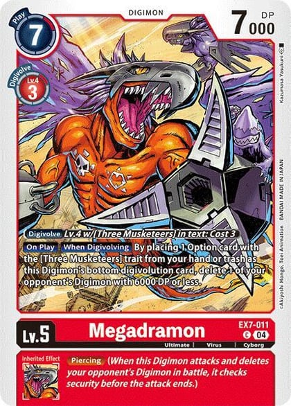 Megadramon, Digimon LIBERATOR EX7-011 C