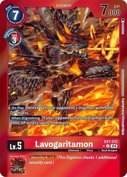 Lavogaritamon (Foil), Digimon LIBERATOR EX7-012 U