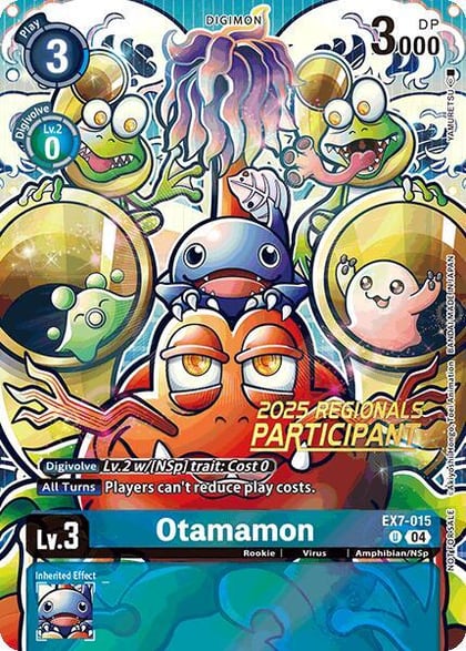 Otamamon (2025 Regionals Participant), Digimon LIBERATOR EX7-015 U