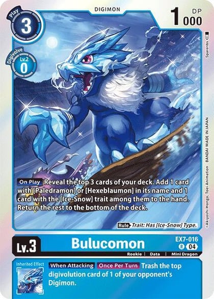 Bulucomon, Digimon LIBERATOR EX7-016 R